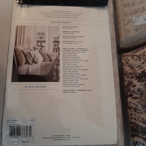 Ralph Lauren Dover Street King Gwendolyn Sateen Duvet Cover 4 Shams MSRP $1500 - Picture 5 of 13
